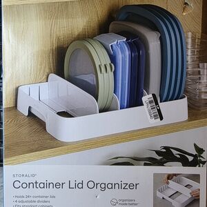 YouCopia White Container Lid Organizer